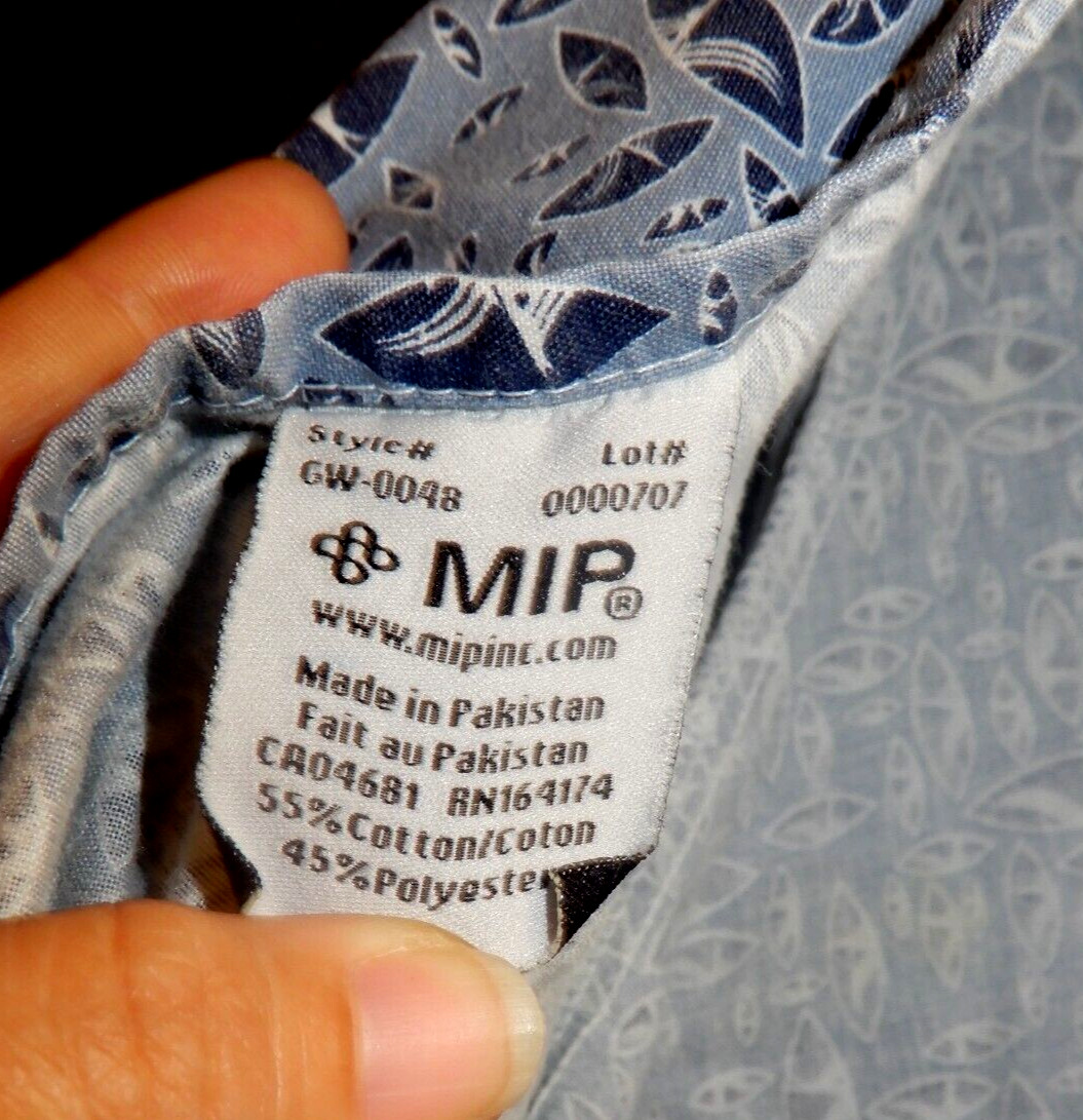 HOSPITAL PATIENT GOWN Bariatric IV Snap Sleeves 2 Ties In Back SIZE LARGE MIP