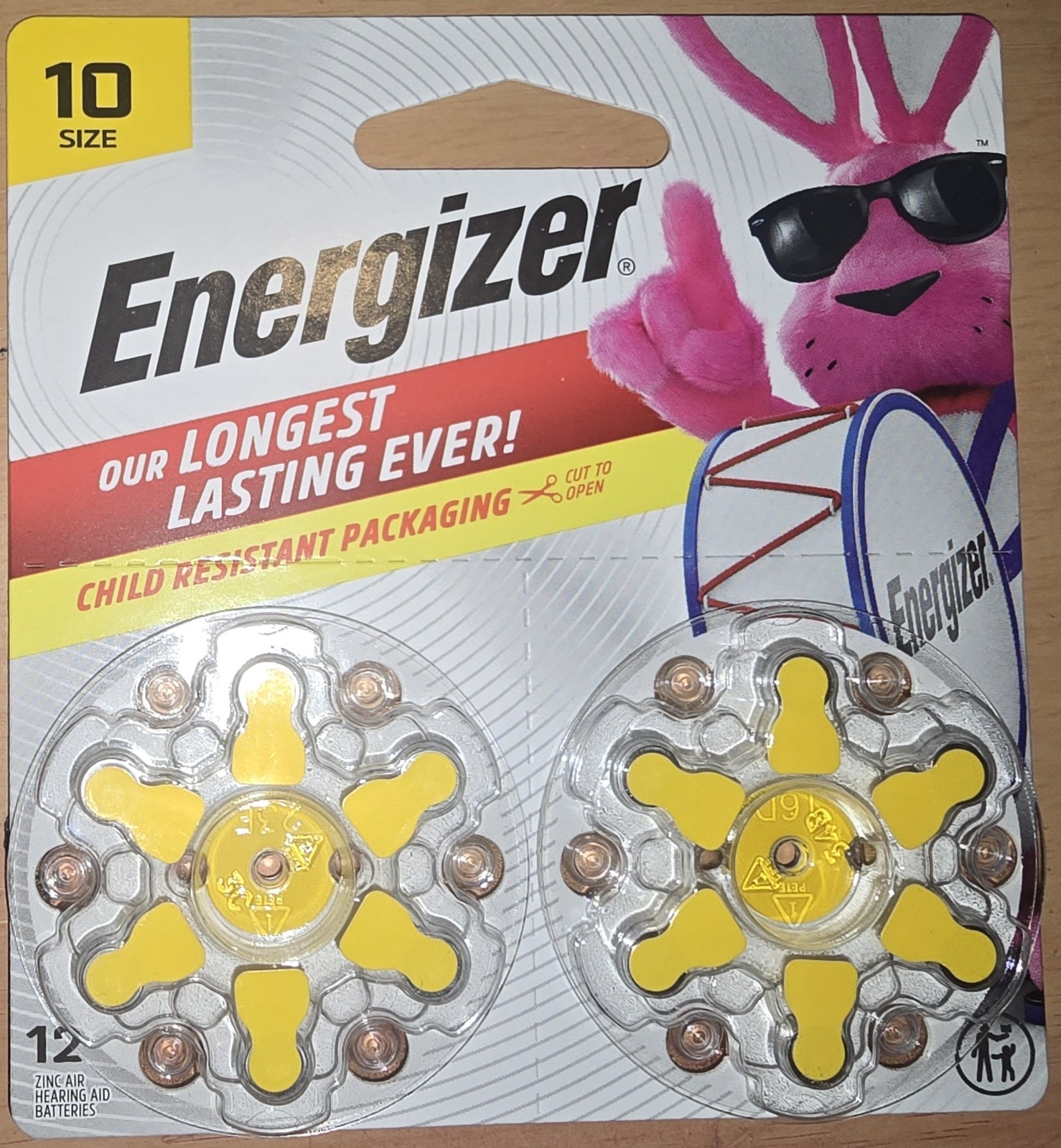 New 12 pack size 10 Energizer hearing aid batteries. 07/2028 exp