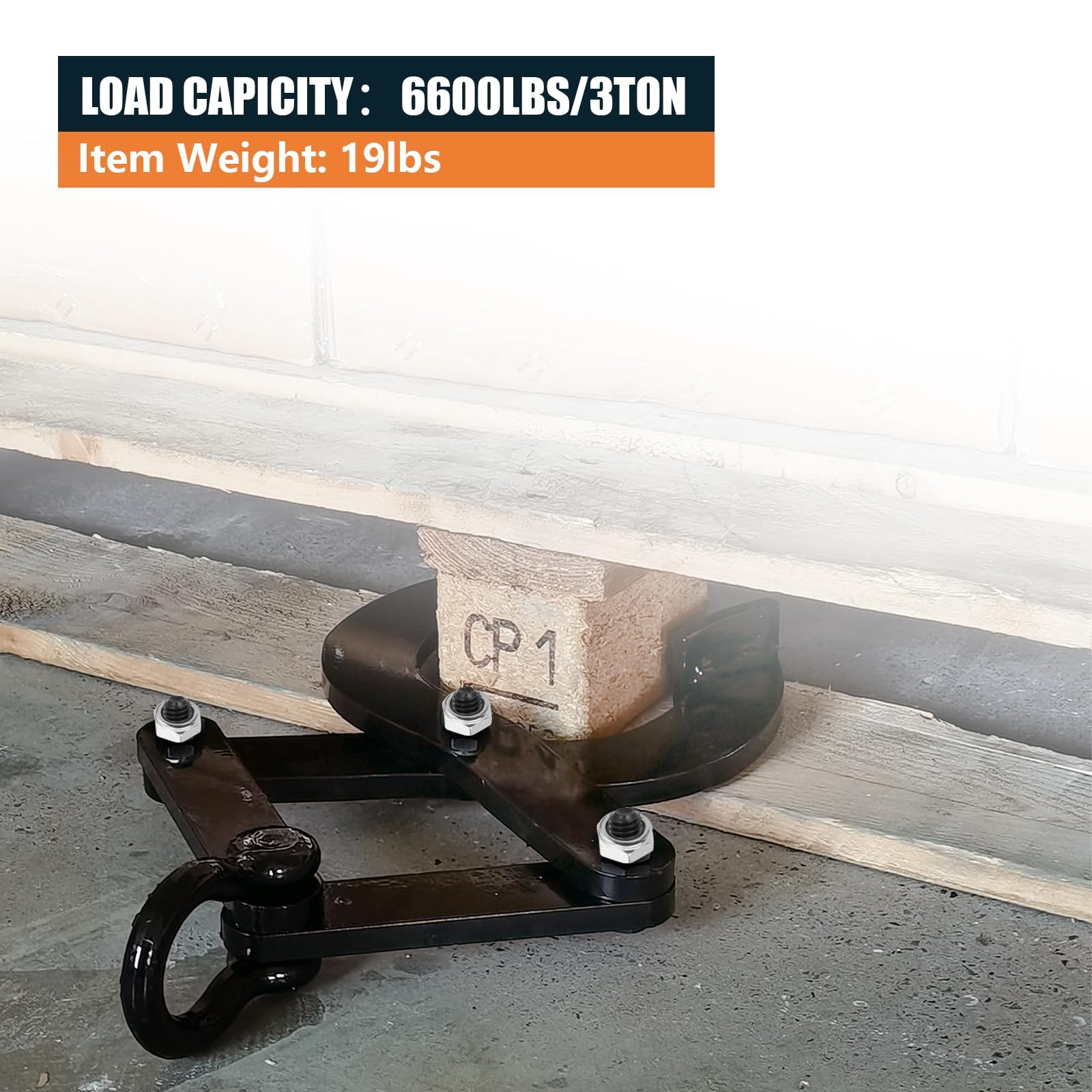 SALUINOKI Pallet Puller Clamp 6000lbs Tree Tool, Stump 6000lbs, Black