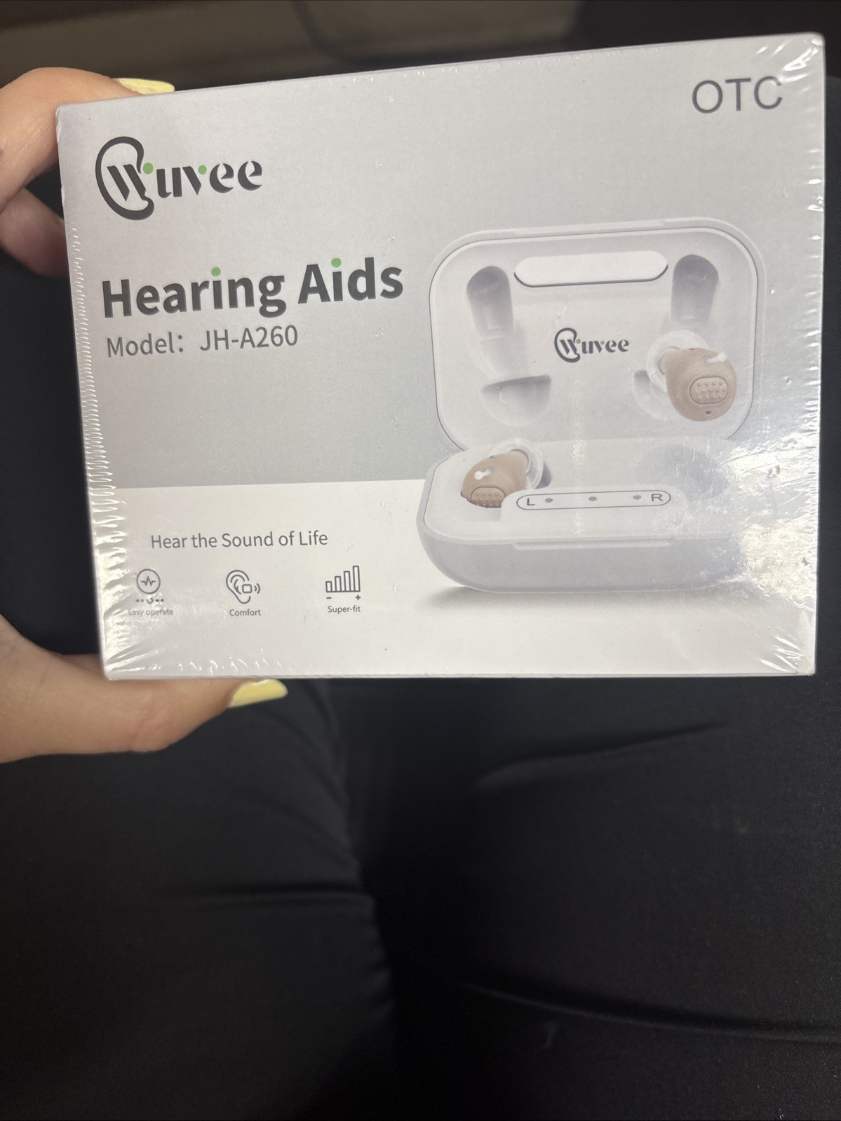 Wuvee JH—A260 Hearing Aid Amplifier for Seniors Rechargeable, Noise-Cancelling