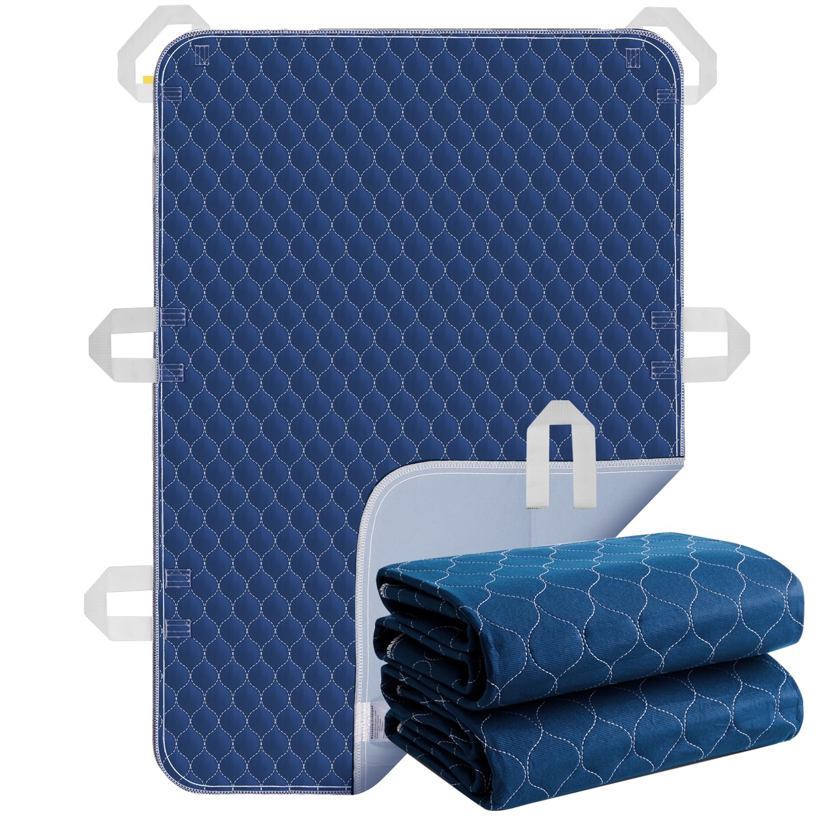 2 PCS 36×52 Inch Washable Incontinence Bed Pads Handles Waterproof Seniors