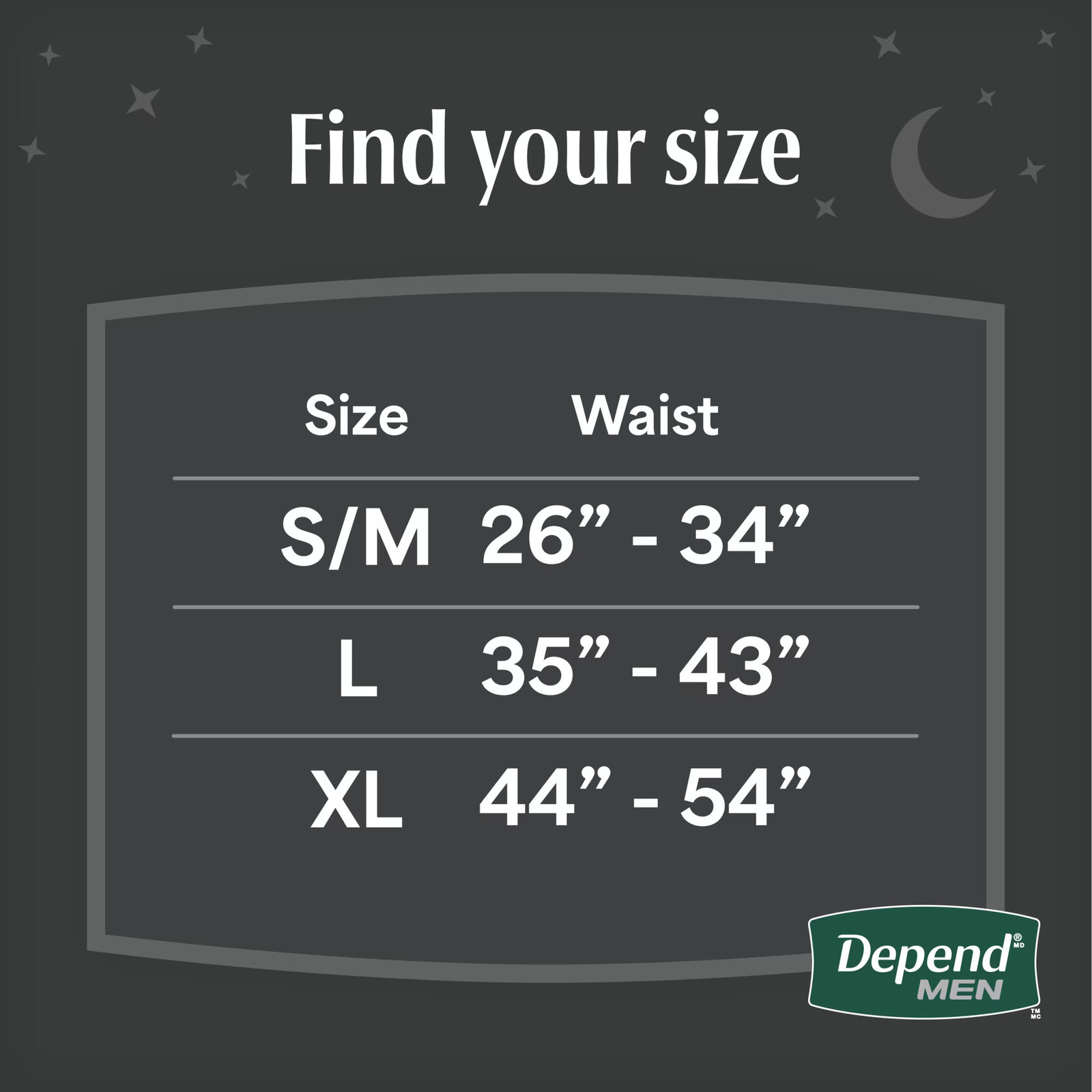 Depend Night Defense Incontinence Underwear for Men, Adult Diapers, S/M, 80 Coun