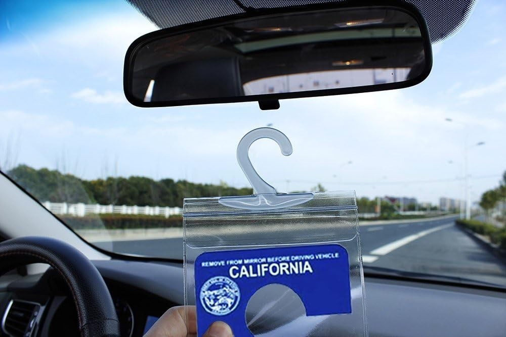 High-Quality Clear Plastic Handicap Tag Holder – Easy Transfer & Display, 2 Pack