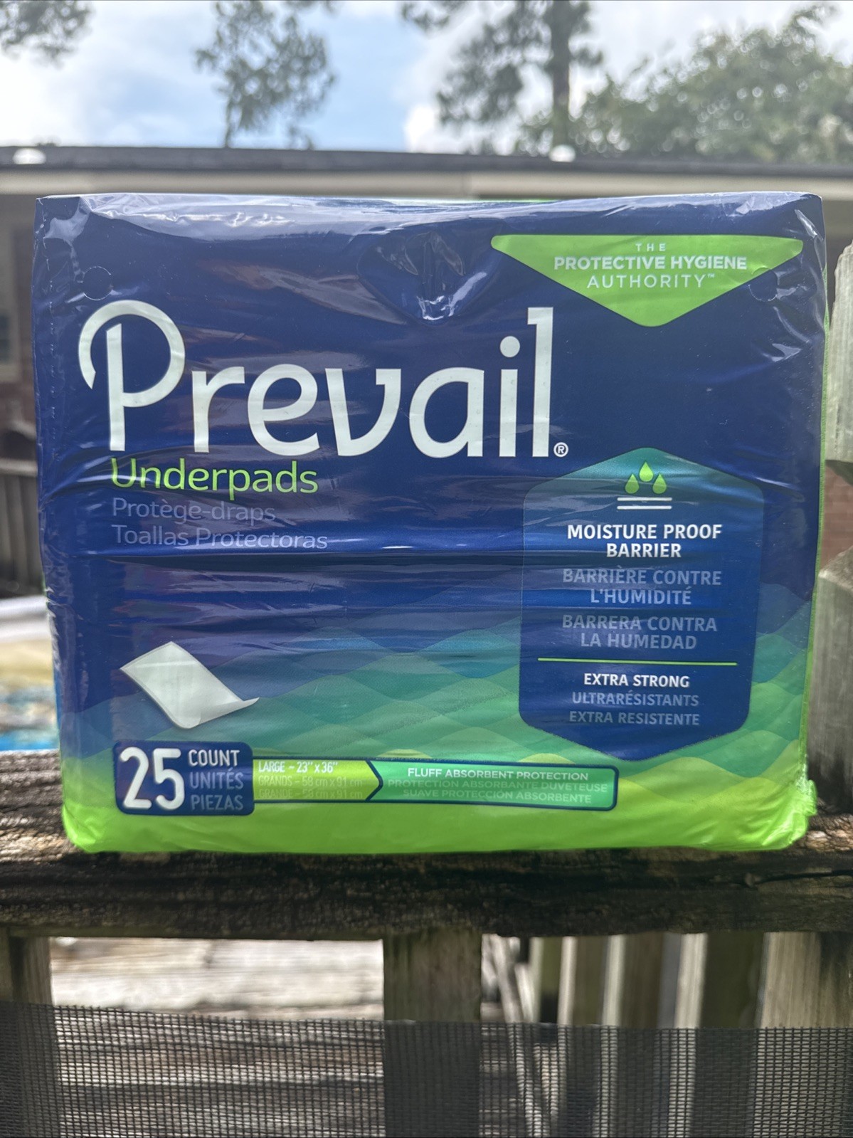 Prevail Underpads Large 23×36″ 25 ct Extra Strong Moisture Proof Bed Pads