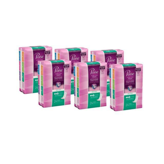 Poise 19906 Incontinence Ultra Thin Long Pads – 24 Count