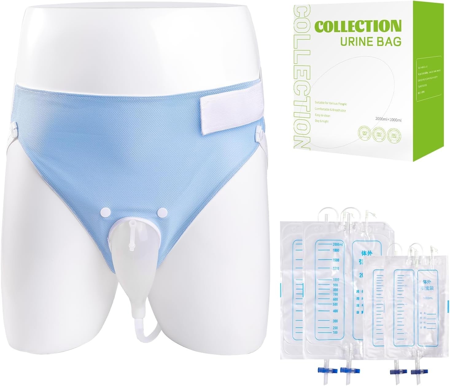 Wearable Urinal for Men,Protable Male Urine Collection Bag