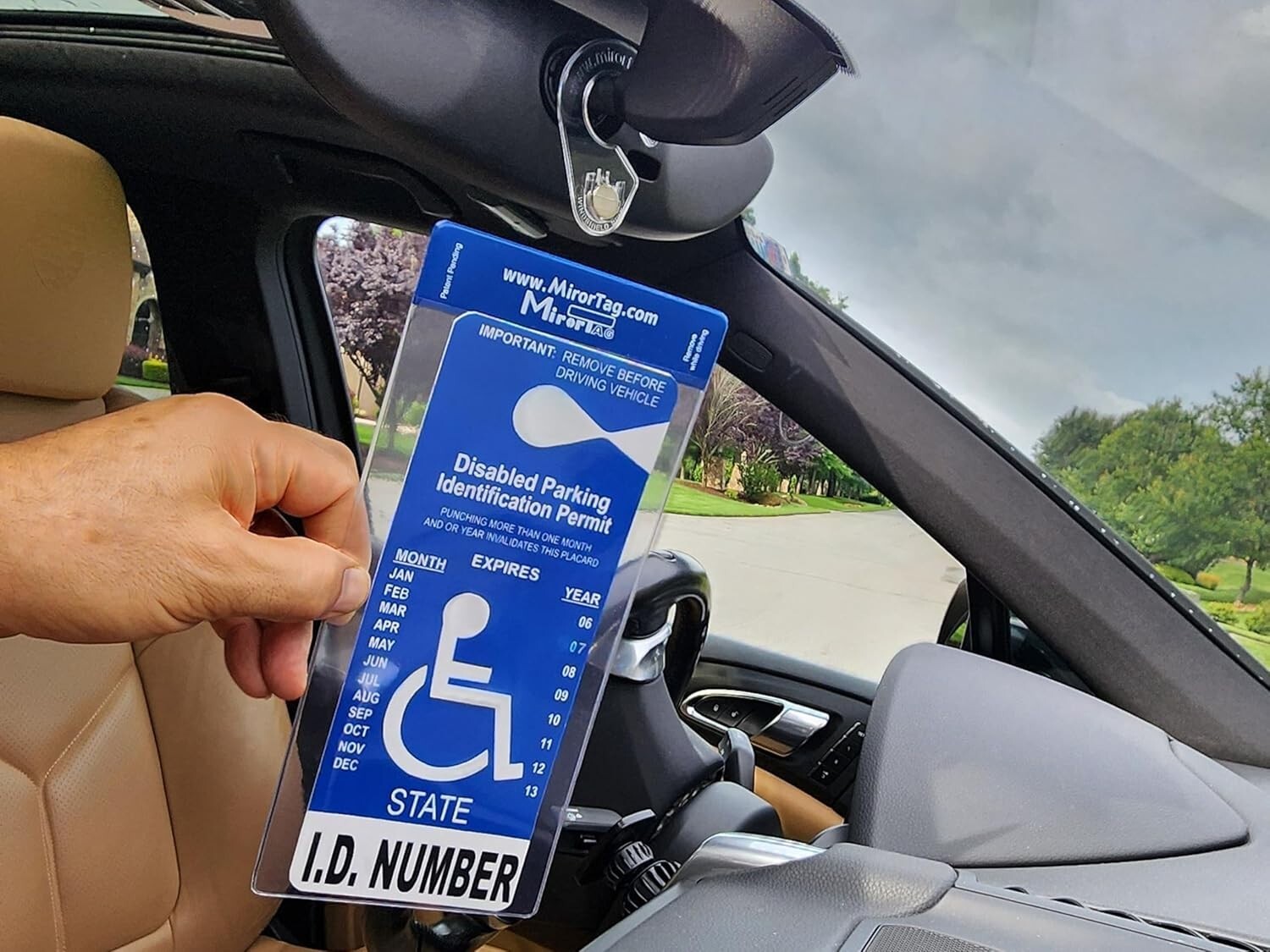 Handicap Parking Placard Holder, Magnetically Display & Put Away Your Disabled