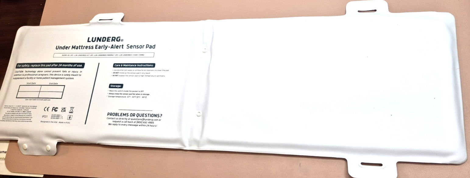 SENSOR PAD ONLY**Lunderg Under Mattress Bed Alarm for Elderly Adults – Wireless