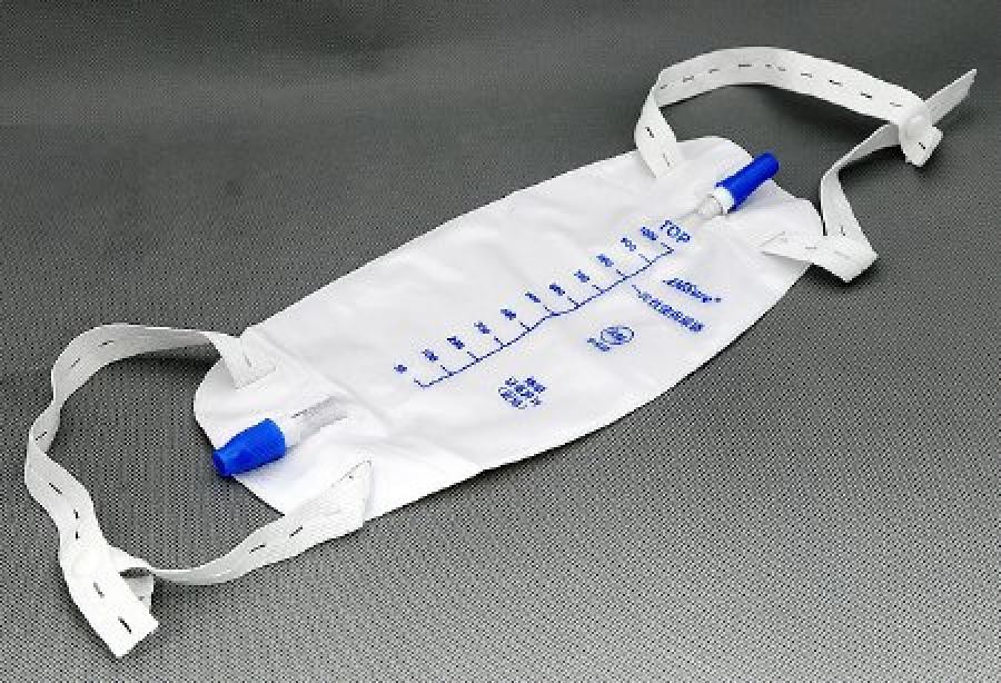 Amsino AMSure Urinary Bags Comfort Strap Graduated Anti-Reflux Valve 600mL 1