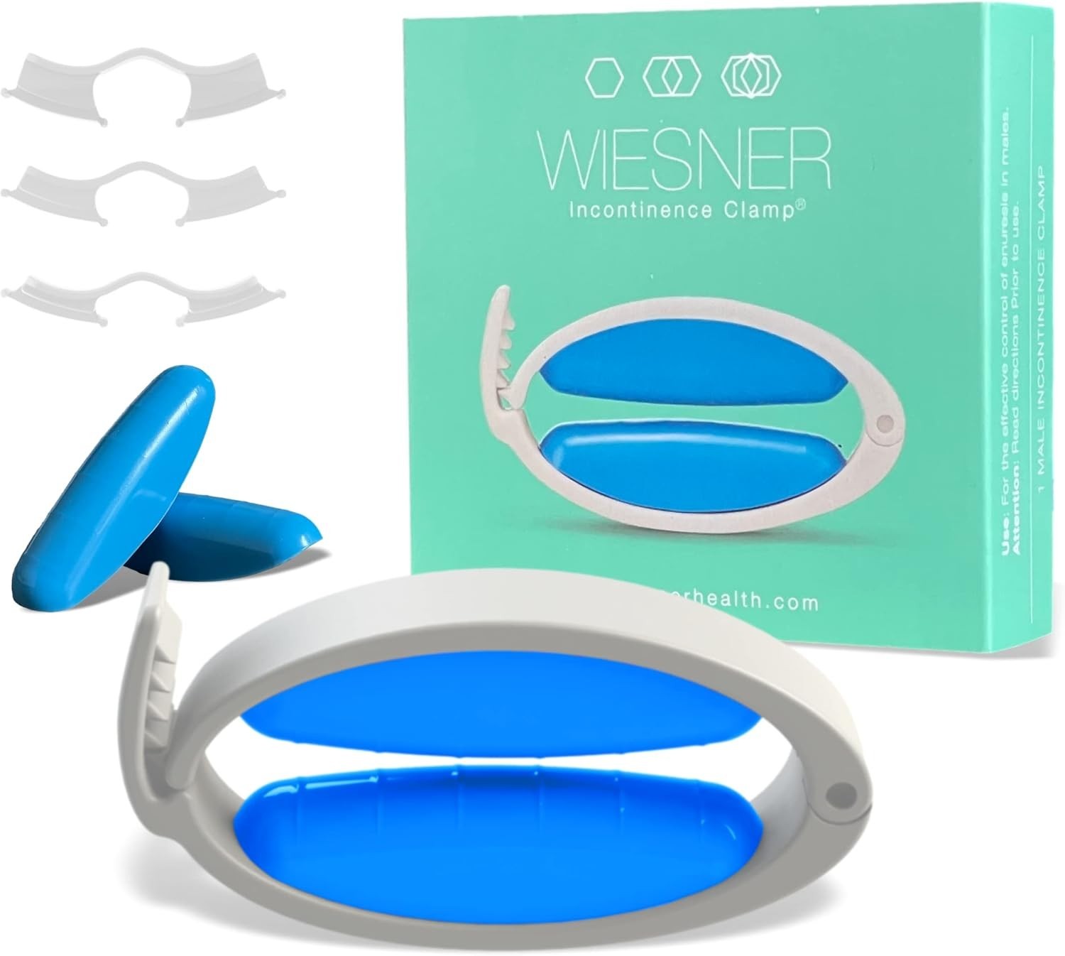 Original Wiesner Male Incontinence Clamp – 3 Adjustable Sizes – Comfort and C…
