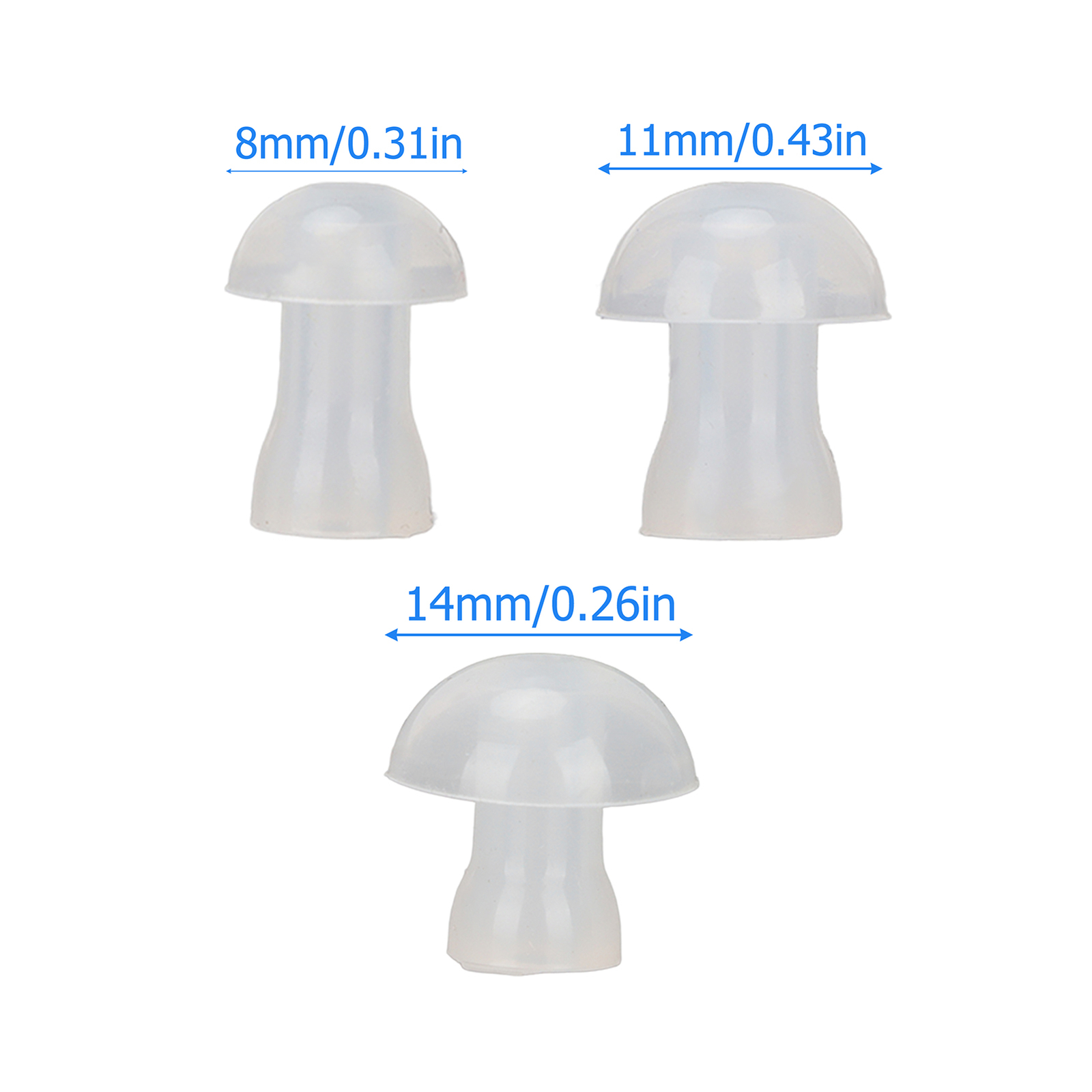 10Pcs Universal Domes Hearing Aid Ear Tips Soft Parts For Hearing Aid Earplugs