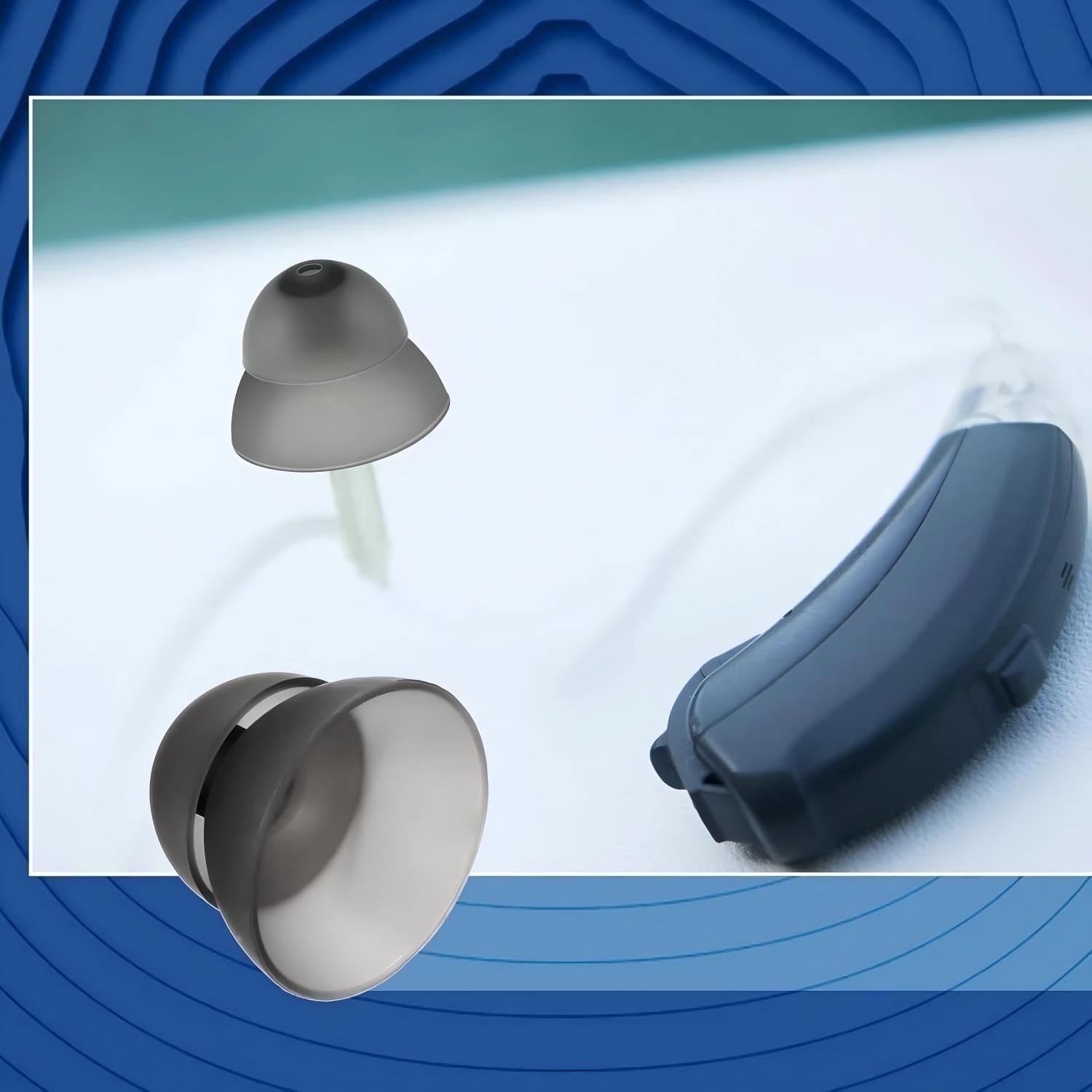 Closed Hearing Aid Domes (Pack of 10) φ12MM Fit RIC RITE Comfort Ear Buds