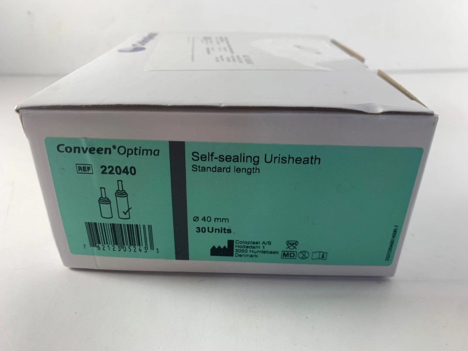 Coloplast Coveen Optima 22040 SelfSealing Urisheath 40mm Standard Length 30 Pack