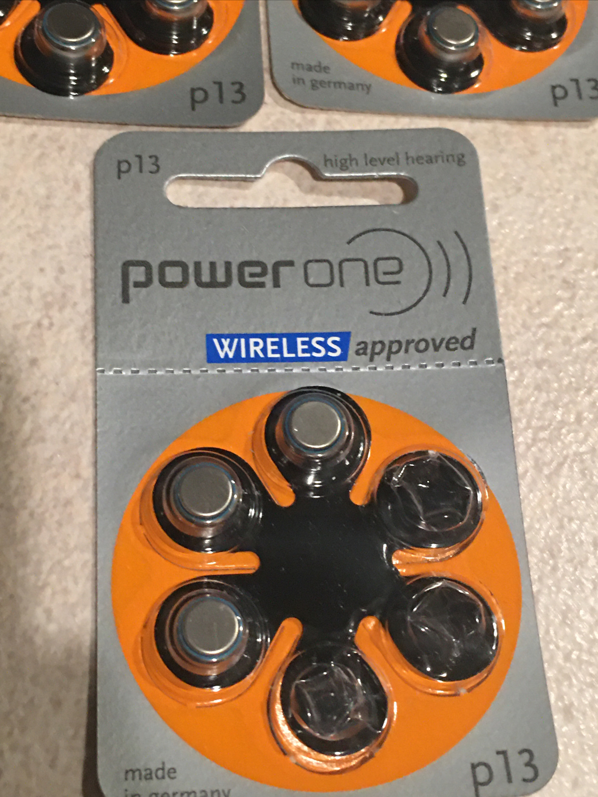 PowerOne P13 High Level Hearing Aid Battery – Lot Of 27 Batteries Cells exp 2024