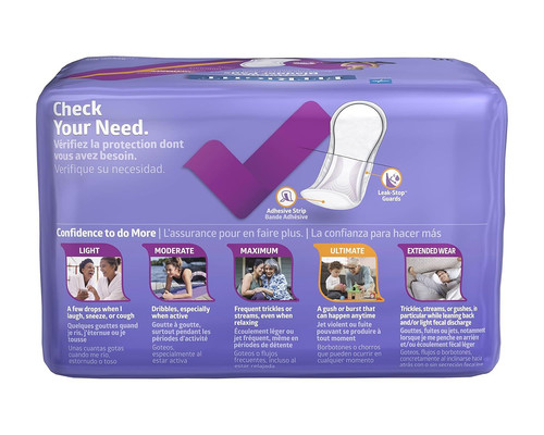FitRight Incontinence Bladder Control Pads, Ultimate Absorbency, 5.5″ x White