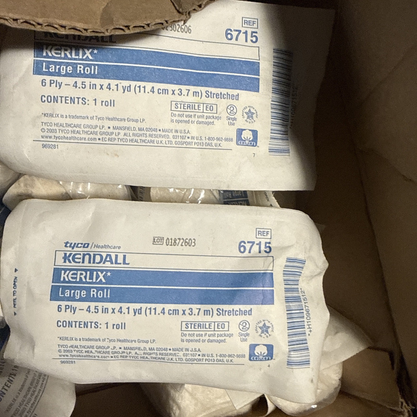Kendall Kerlix Large Roll Item #6715 6 Ply 4.5in X 4.1yd Stretched