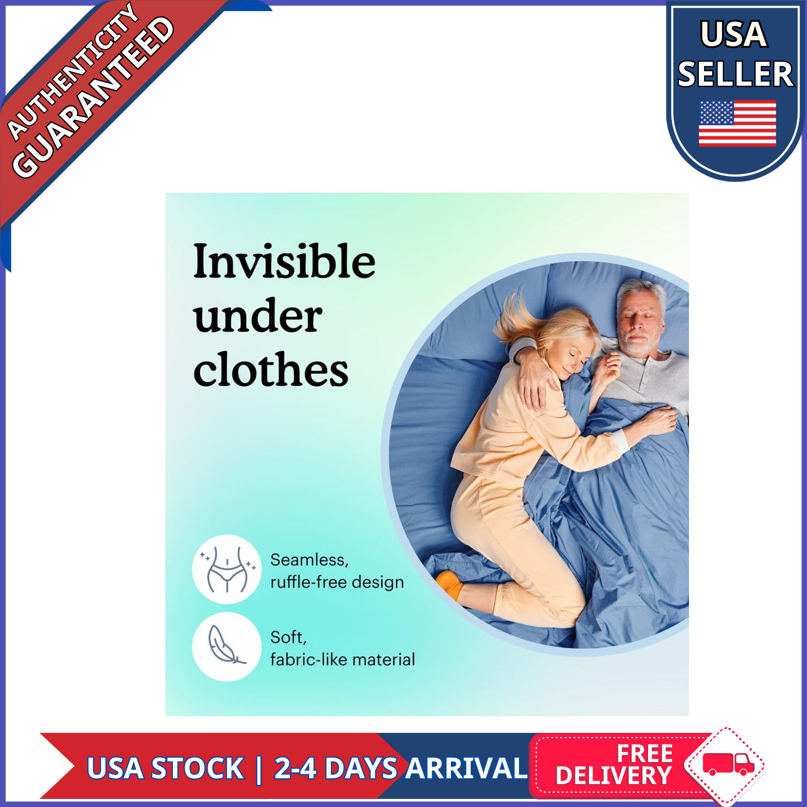 Because Overnight Booster Pads Adult Diaper Inserts 22 Count Extra Absorbency Up