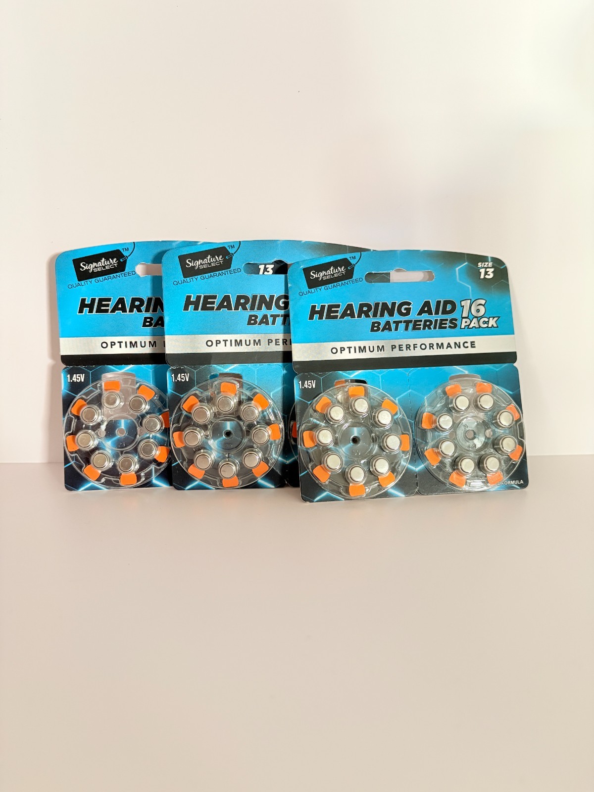 Signature Select Hearing Aid Batteries size 13 Lot of 3 New in Package