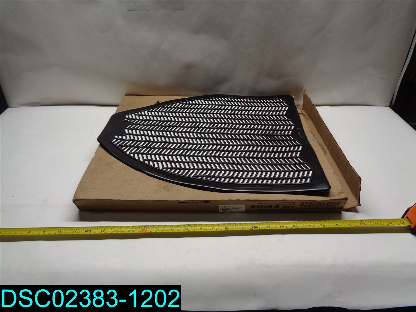 QTY=6: Impact Z-Mat Urinal Mats, Disposable, Felt, Black