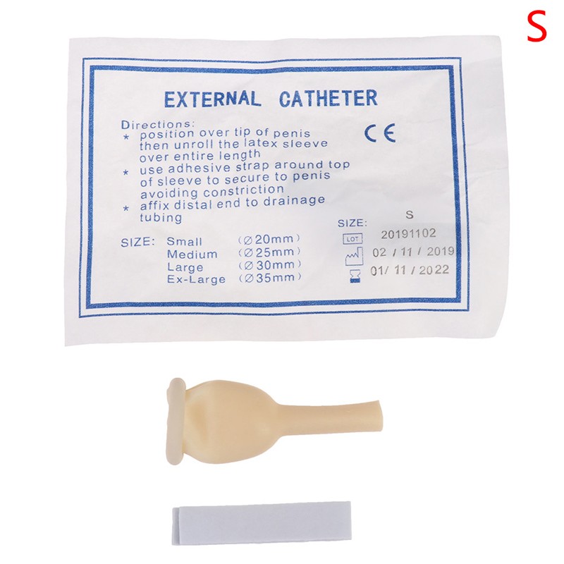 Male External Medical Sterilized latex urine collector elderly N8
