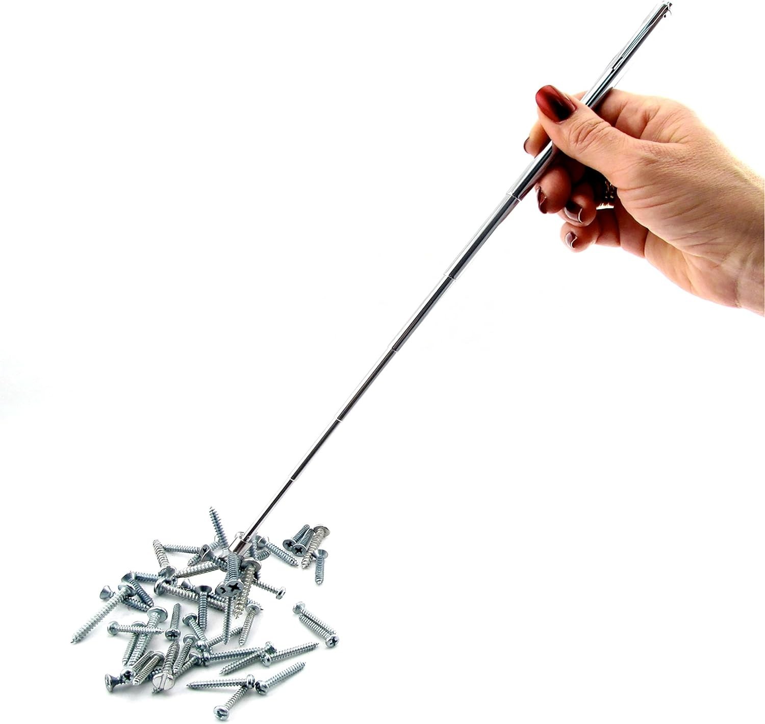 Lightweight 25” Durable Telescoping Magnetic Tool – Retrieve Small Metal Items