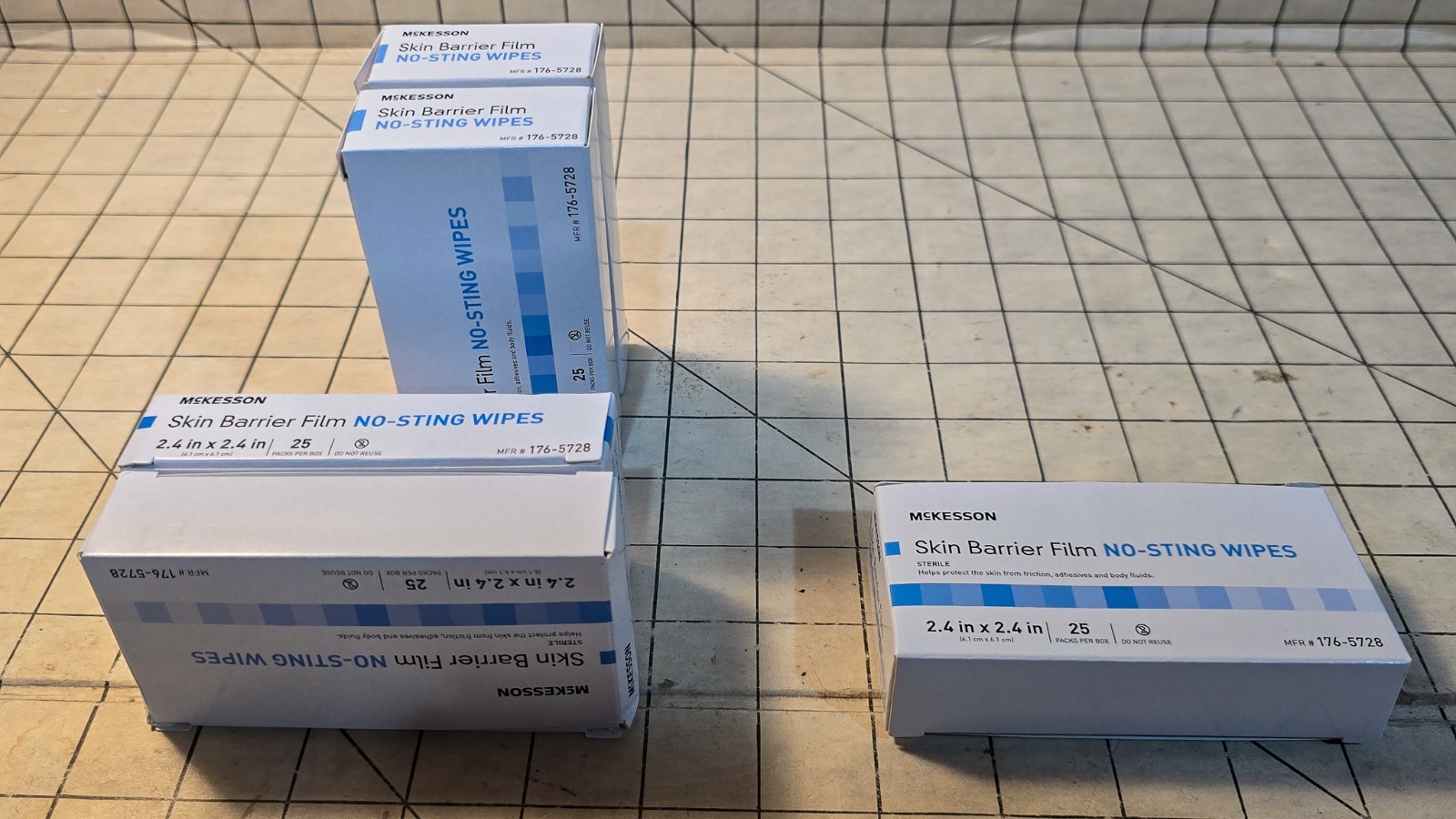 McKesson No Sting Skin Barrier Wipe 2-2/5 X 2-2/5, 176-5728, 25 ea. VOLUME PRICE