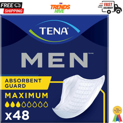 Tena Incontinence Guards for Men, Moderate Absorbency, 48 Count