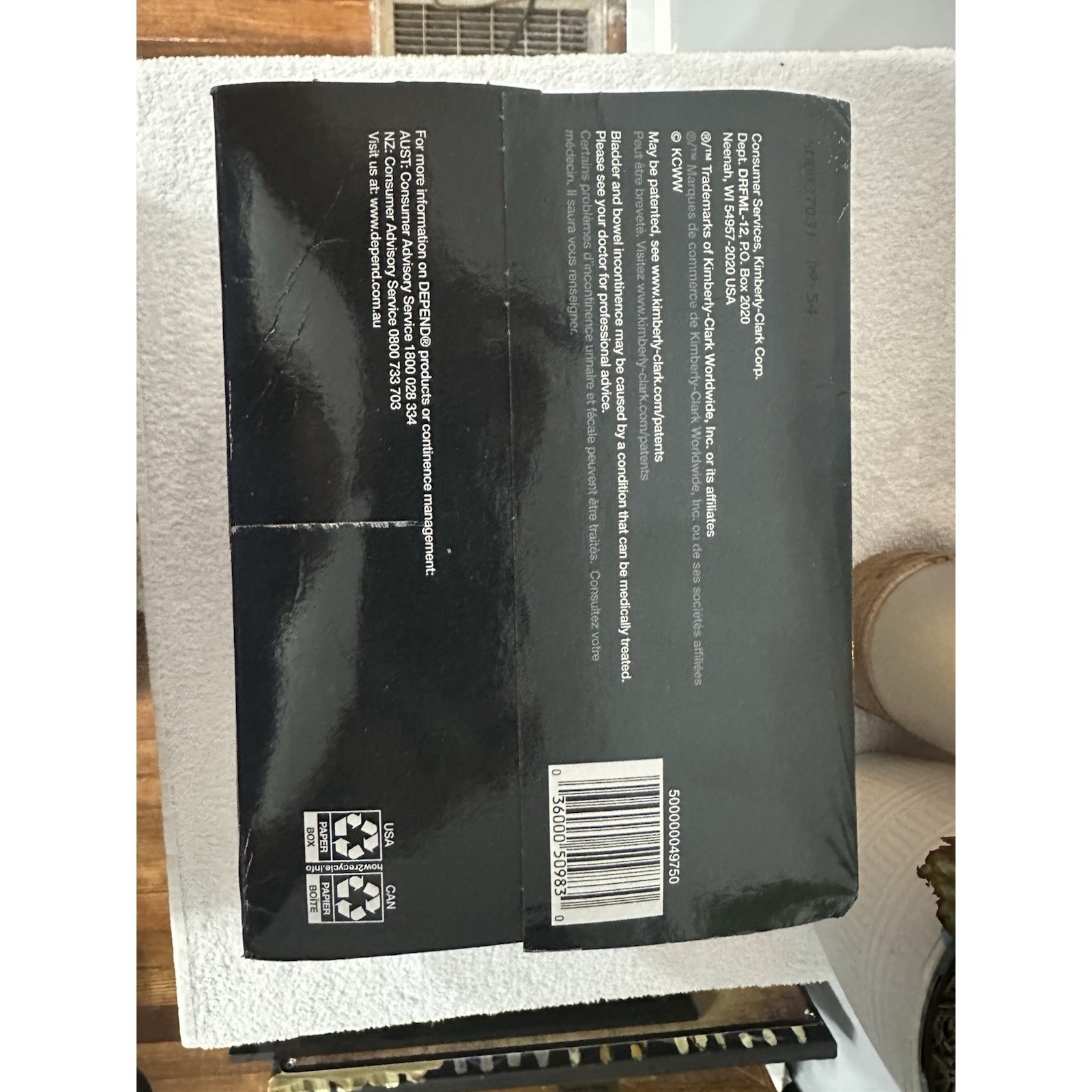 Depend Real Fit Incontinence Briefs for Men L/XL Maximum Absorbency 12 Count