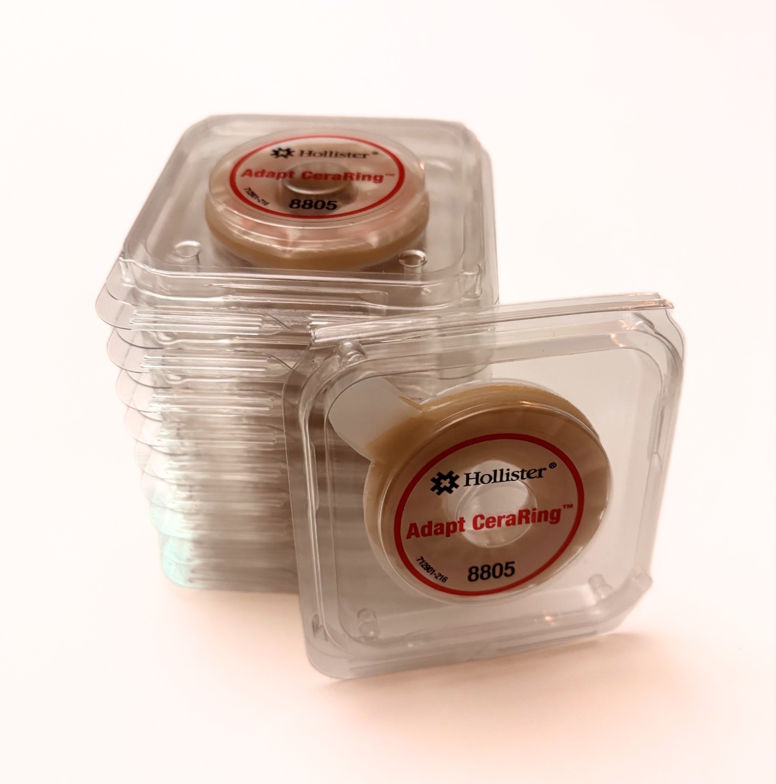 10 Hollister 8805 Adapt CeraRing Ostomy Barrier Rings 2″ (48mm) Expires 11/2029
