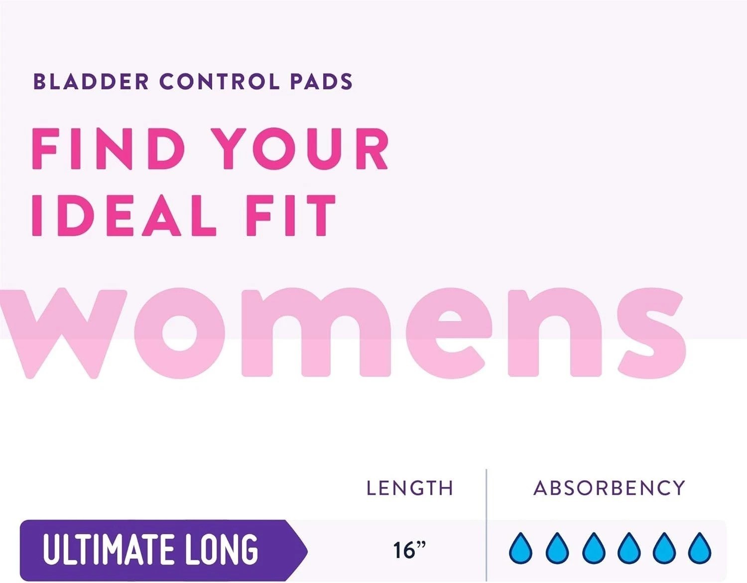 Plus | Long Length Incontinence Bladder Control Pads | Ultimate Absorbency | …