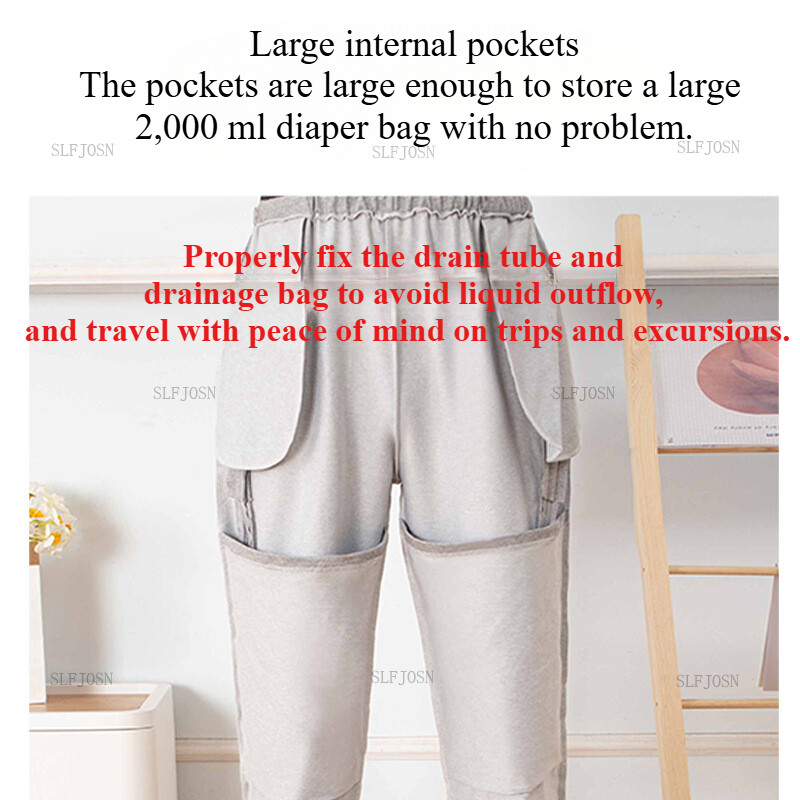 Catheter Leg Bag Nursing Incontinence Ostomy Pants for Men Women Fistula Patient