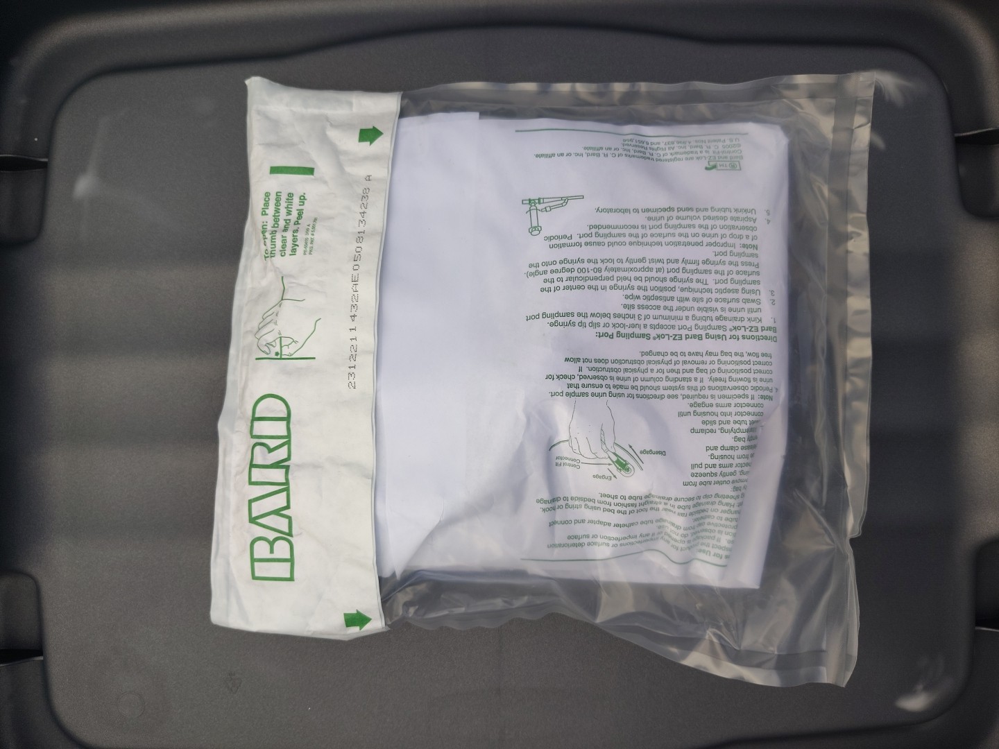 1 BARD 4 Liter Capacity 4000 Ml Urinary Leg Bags with Flip Flow Valve ref:153509