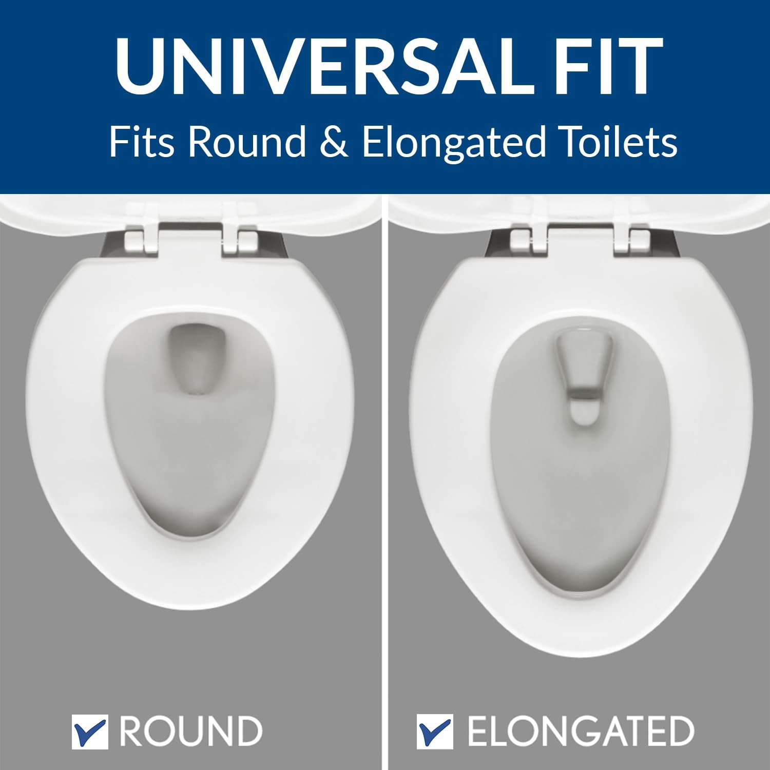 Bemis Assist Toilet Seat Built-In Support Handles Hinges Never Loosen Fits