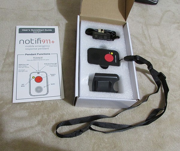 LogicMark Notifi911+ Mobile Medical Alert Pendant *Tested/Working*