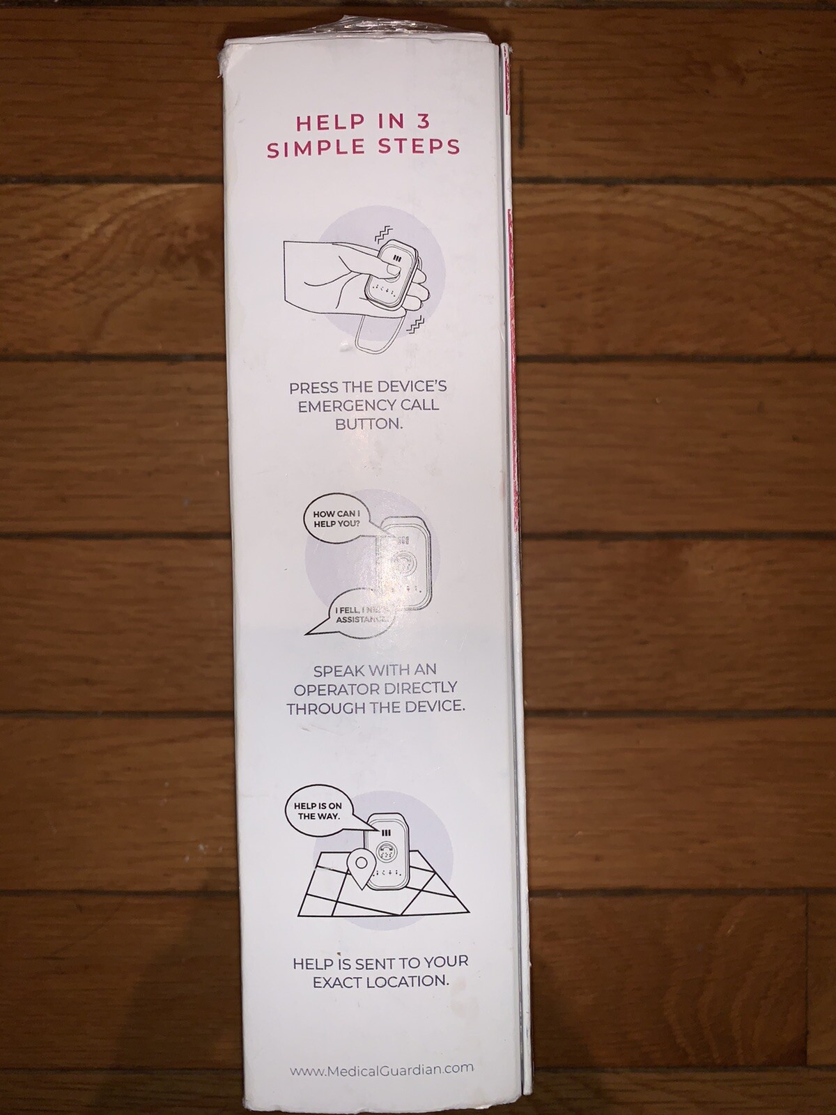 Medical Guardian ACTIVE Wearable Mobile Medical Alert System – White NEW SEALED
