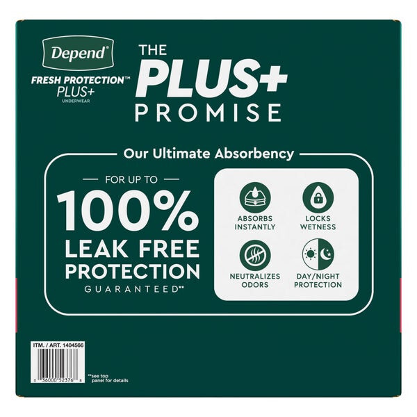 Depend Fresh Protection Plus Incontinence Underwear for Women Ultimate Absorbent