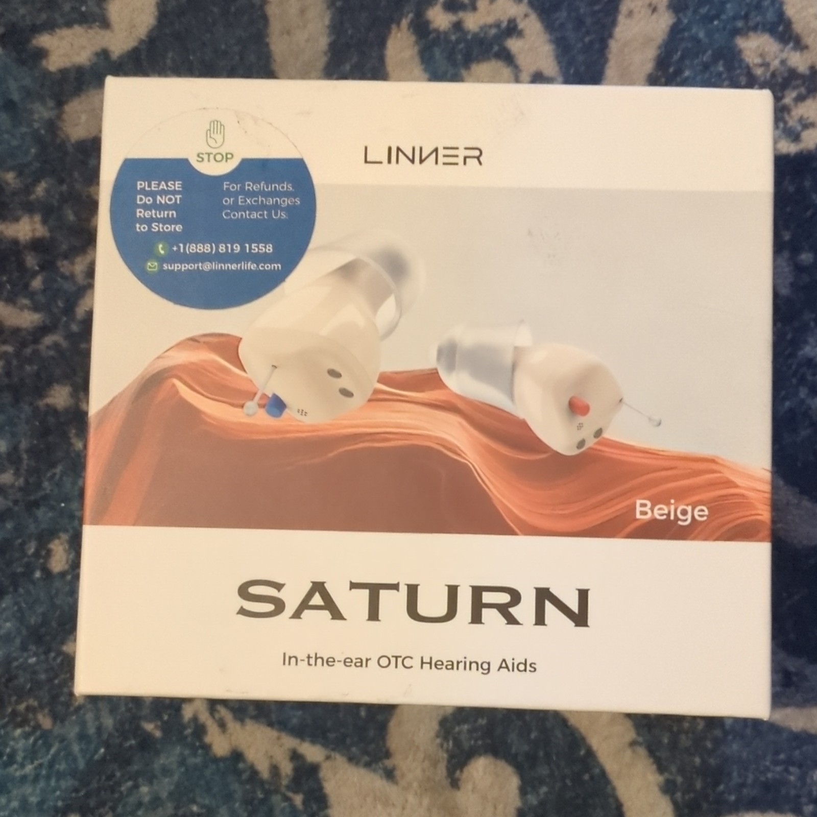 Linner Saturn In-the-ear Hearing Aid ITE In the Ear Beige Hearing Aid