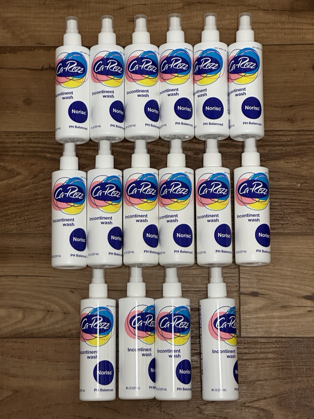 Ca-Rezz Norsic PH Balanced Incontinent Wash 8oz Spray Bottle Lot Of 16