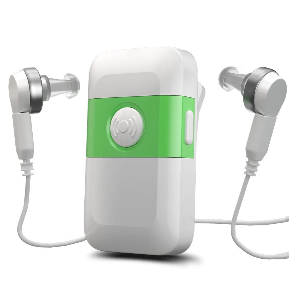 Portable Hearing Aids Sound Voice Amplifier In Ear Hearing Enhancer Pocket White