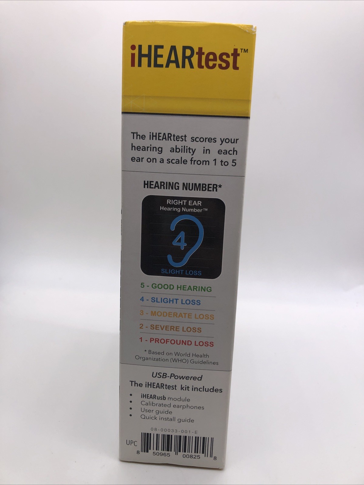 iHEARtest, FDA-Cleared Home Hearing Screener (new) Ref. 246