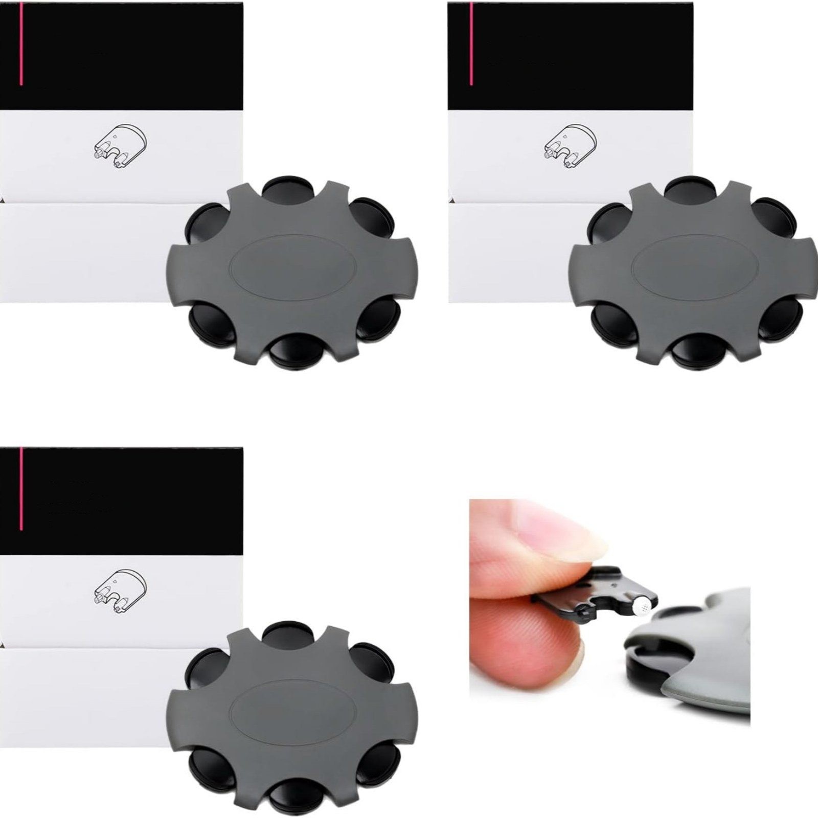 3Pcs For Oticon Hearing Aids Rubber Wax Guard W/18 Filters Protects Sound Port;