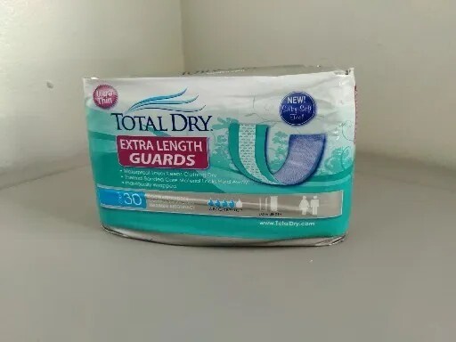 TotalDry Unisex Incontinent Pad Extra Long 12″ L SP1570 Maximum 30 Ct