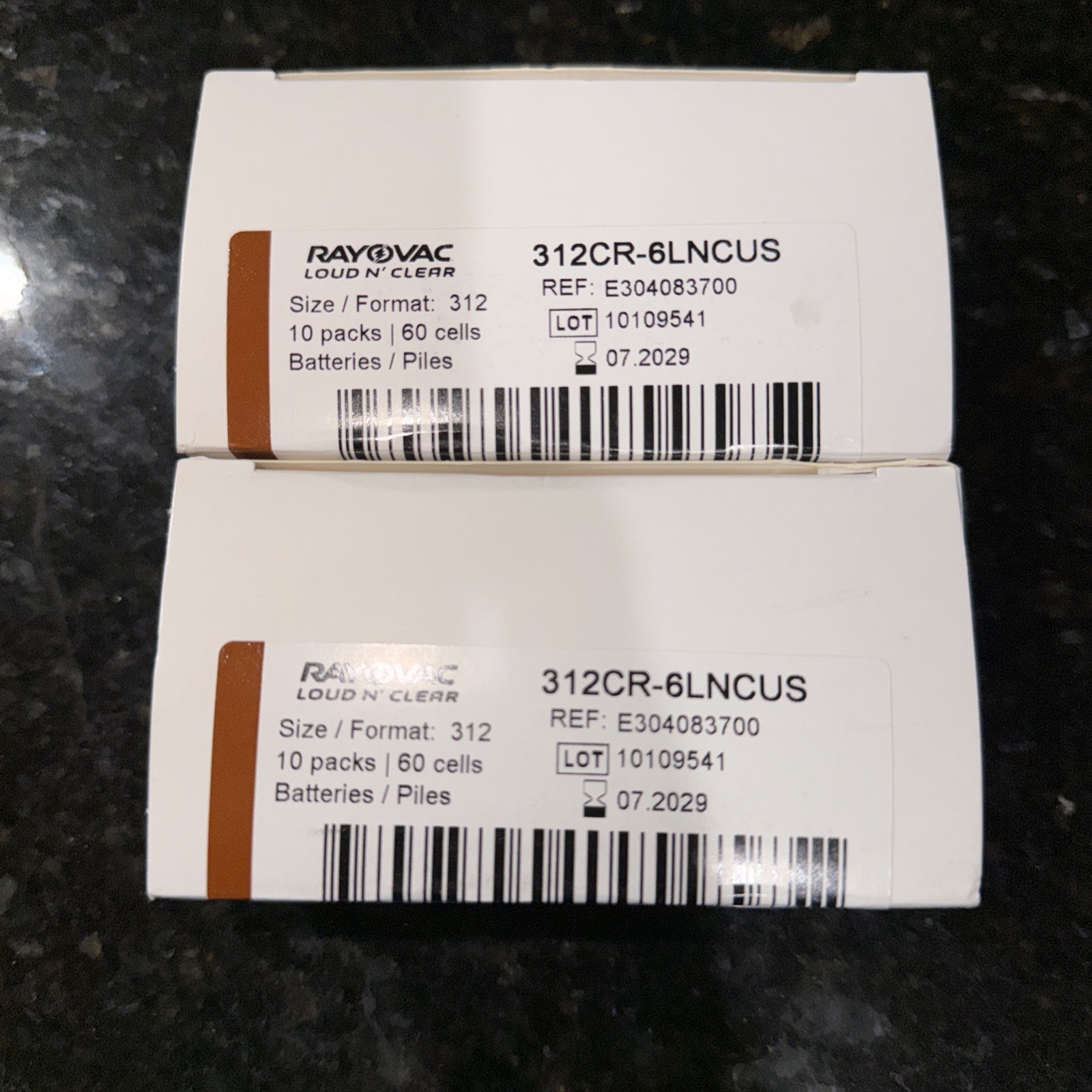 Rayovac Loud n’ Clear Size 312 Hearing Aid Batteries, 2 packs of 10, EXP 7/2029