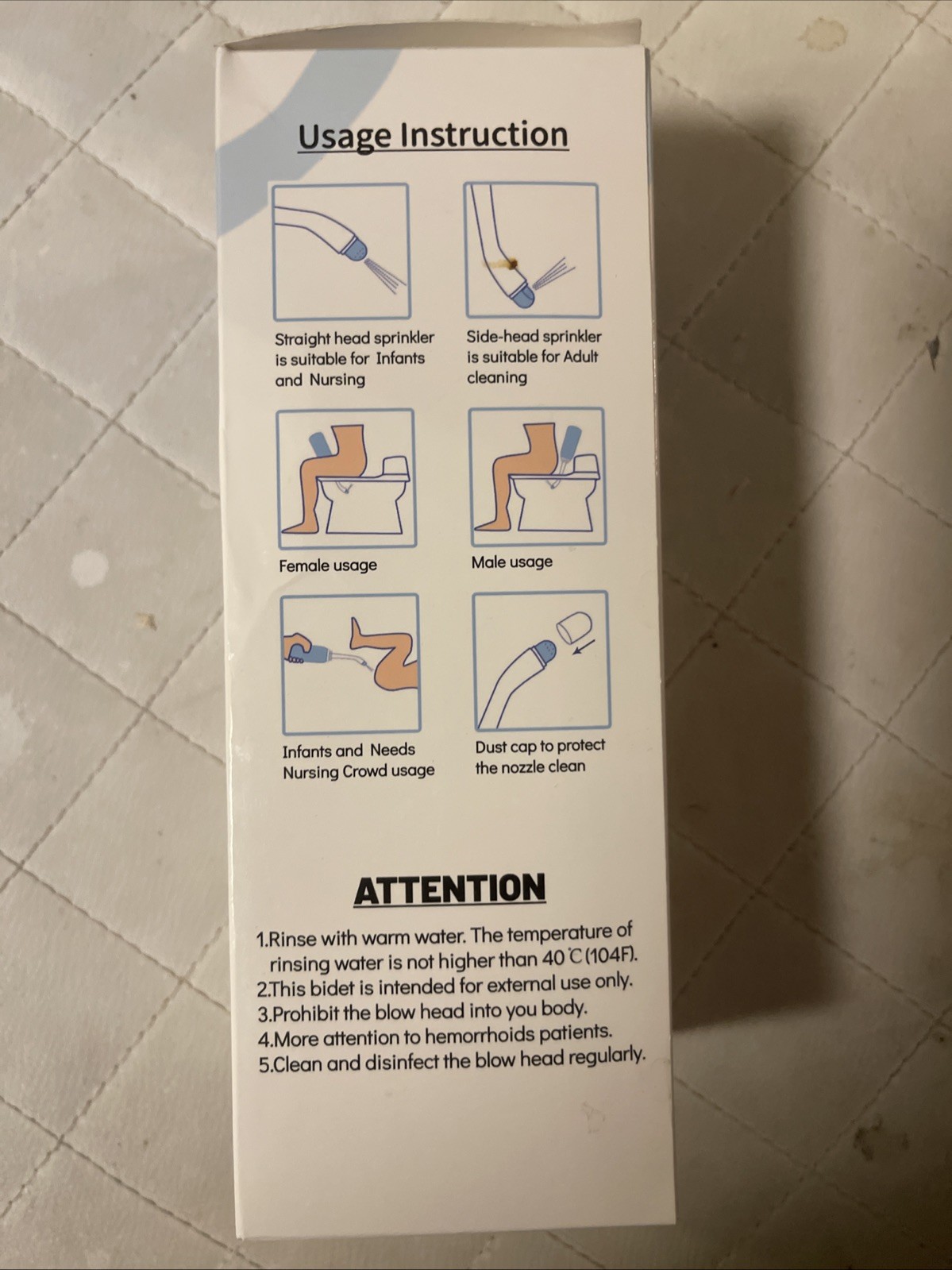 Portable Handheld Bidet Sprayer Personal Hygiene Bottle Spray Washing Travel USA