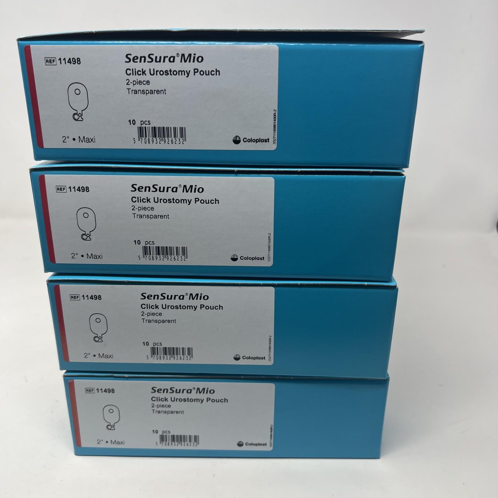 40 Coloplast 11498 SenSura Mio Click Urostomy Pouches Transparent Exp 2028.