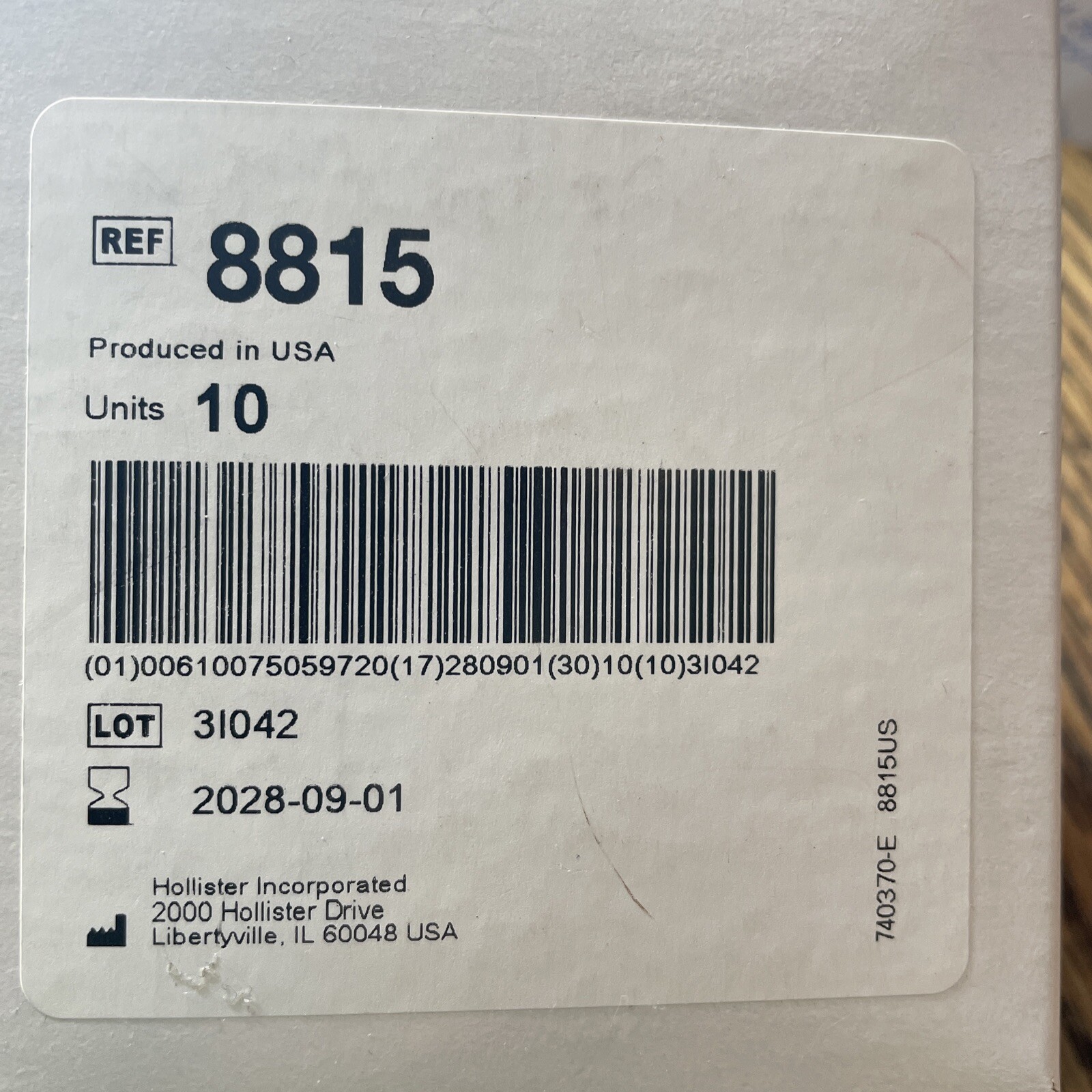 Hollister 8815 Adapt CeraRing Slim Ostomy Barrier Ring 2”, Box of 10 Exp 2028