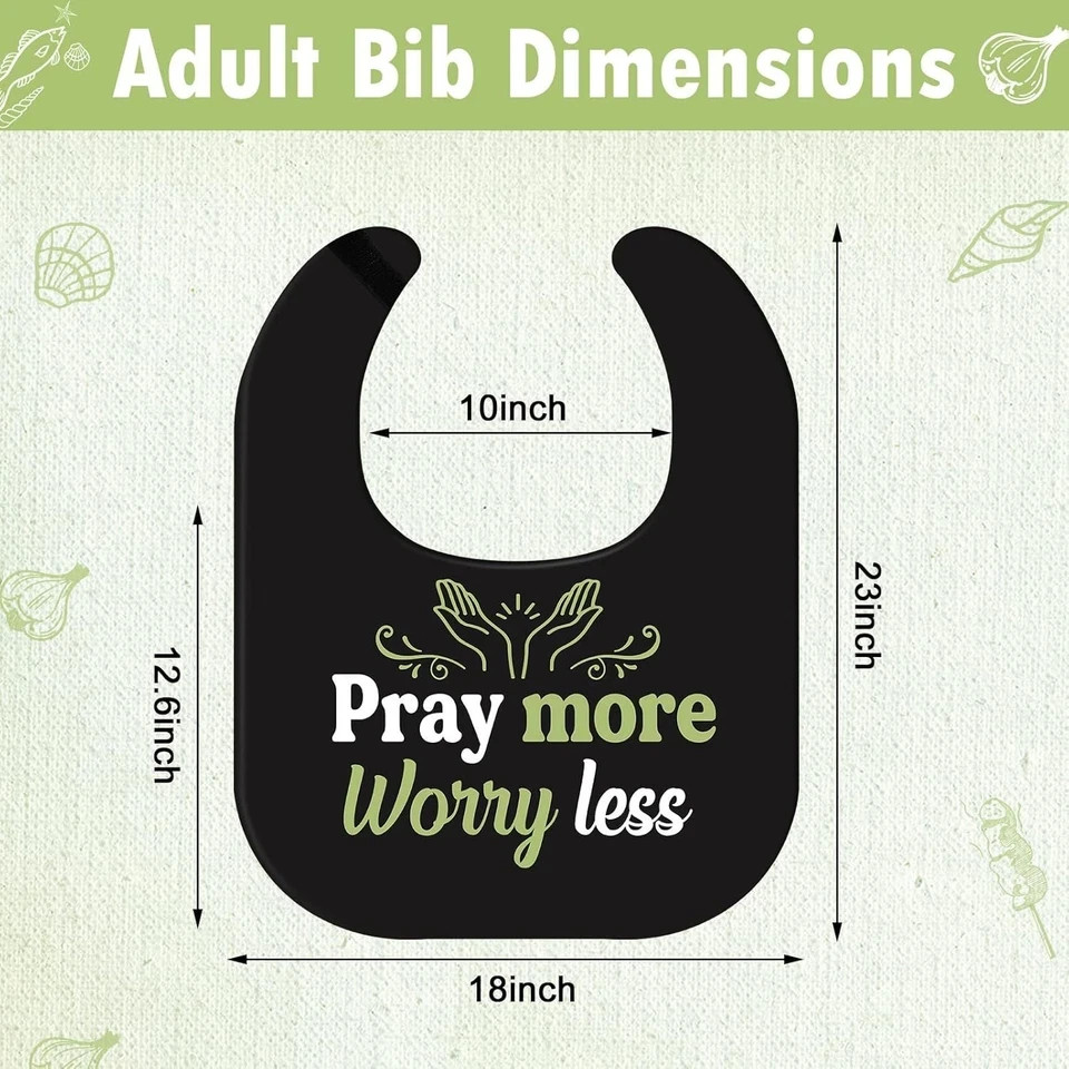 6 Pcs Funny Adult Bibs for about 23.6 x 18.1 inches, As Shown in Pictures