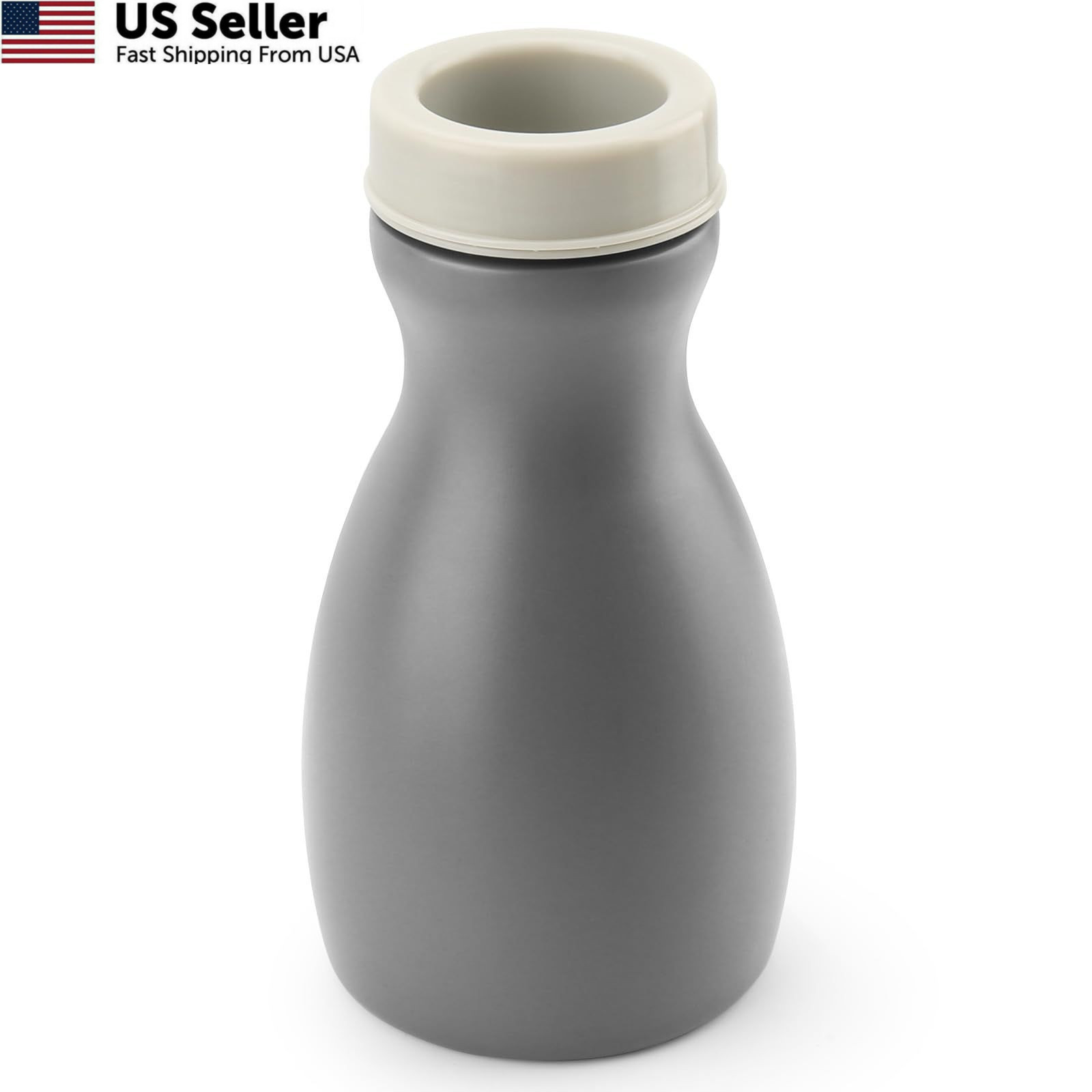 Urinals for Men Spill Proof Nighttime – Glow in Dark Urine Bottle – Gray