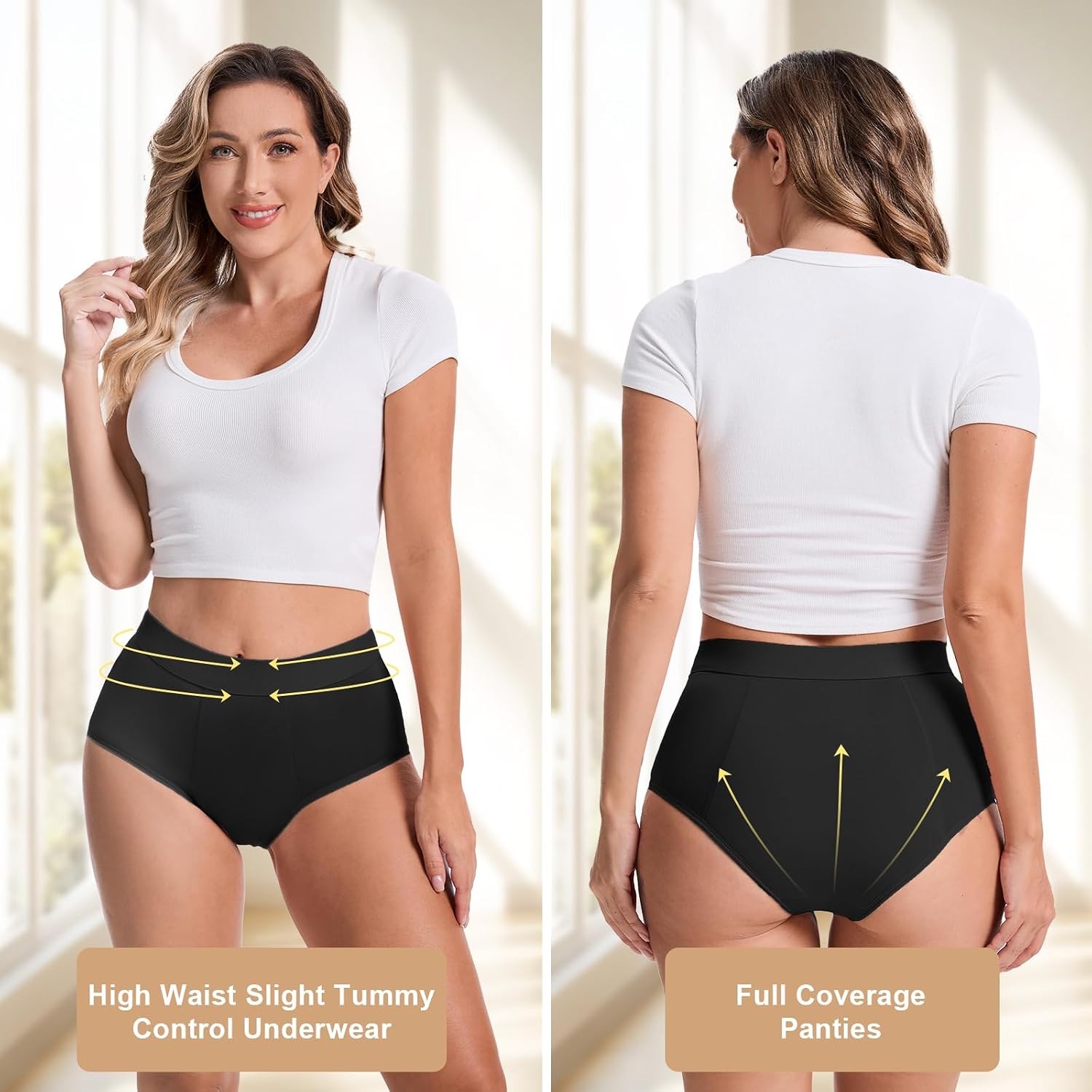 Leak Proof Period Underwear for Women Heavy Flow Washable Plus Size Period Panti