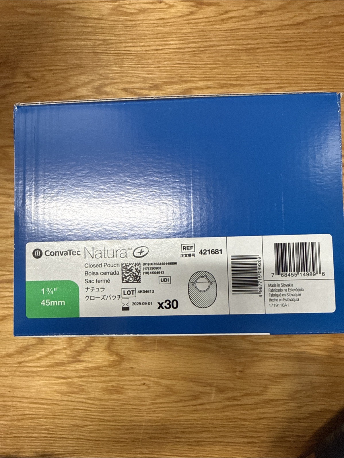CONVATEC 421681 Sur-Fit Natura Closed-End Pouch 1-3/4″ Flange BOX Of 30